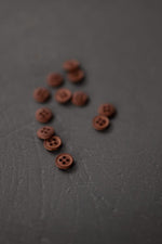 COTTON BUTTONS • Cinnamon Dust • 11mm