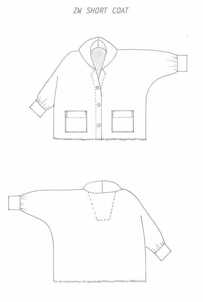 ZERO WASTE Coat • PDF Pattern