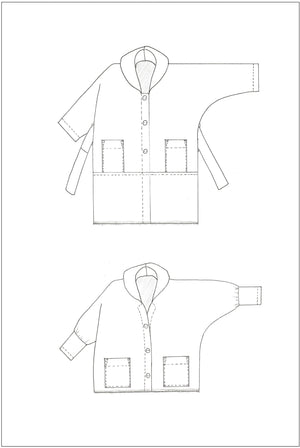 ZERO WASTE Coat • PDF Pattern