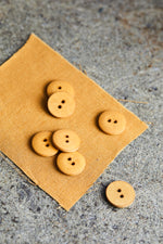 CURB COTTON BUTTON •  Dry Mustard • 11mm or 18mm