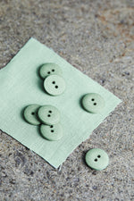 CURB COTTON BUTTON • Sage Green • 11mm or 18mm