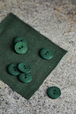 CURB COTTON BUTTON • Khaki Green • 11mm or 18mm