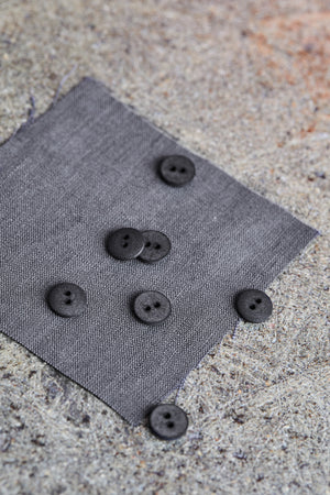 CURB COTTON BUTTON •  Calm Grey • 11mm or 18mm
