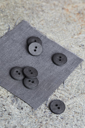 CURB COTTON BUTTON •  Calm Grey • 11mm or 18mm