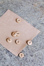 CURB COTTON BUTTON •  Dune • 11mm or 18mm