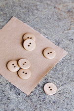 CURB COTTON BUTTON •  Dune • 11mm or 18mm