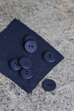 CURB COTTON BUTTON • Indigo Night • 11mm or 18mm