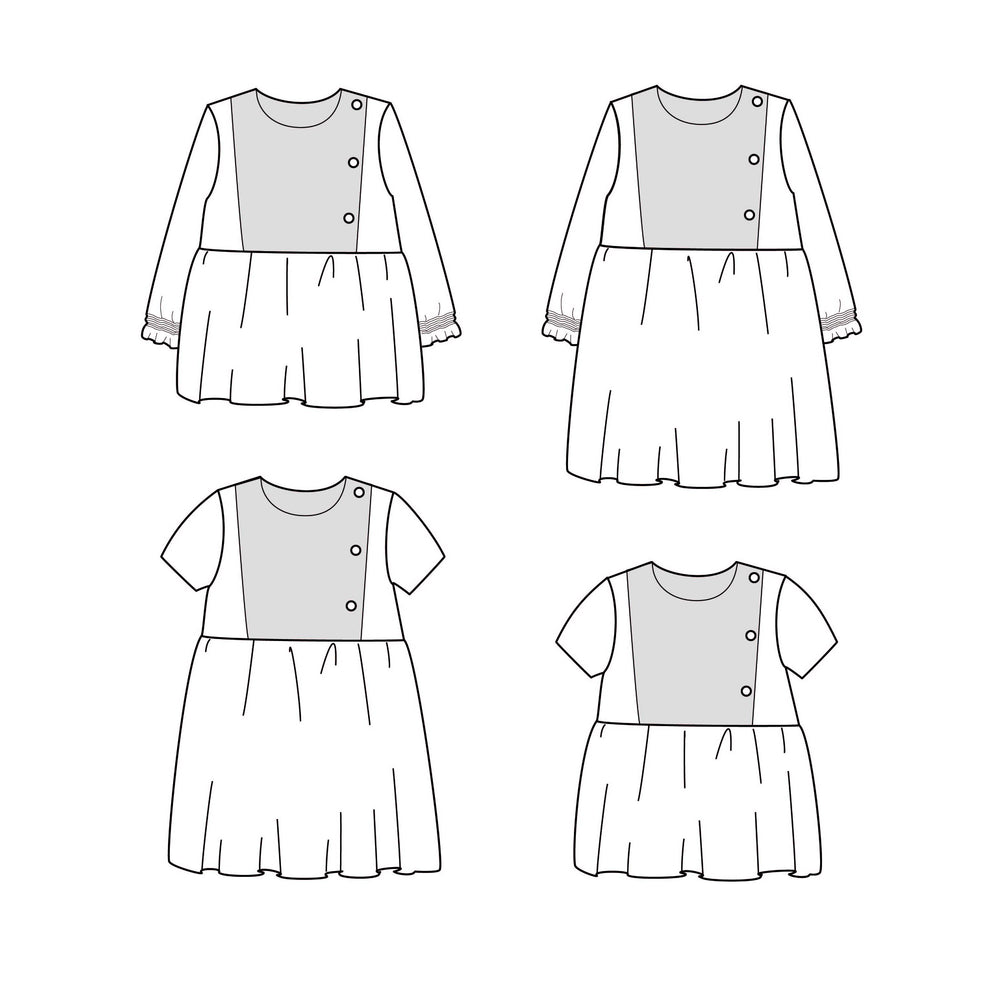 PALERME Blouse & Dress - Baby 6M/4Y  • Pattern
