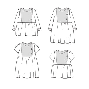 PALERME Blouse & Dress - Baby 6M/4Y  • Pattern