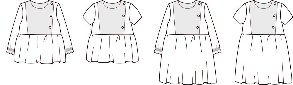 PALERME Blouse & Dress - Baby 6M/4Y  • Pattern