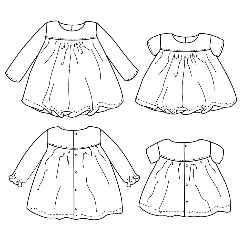 OSLO Blouse & Dress - Baby Girl 6M/4Y • Pattern