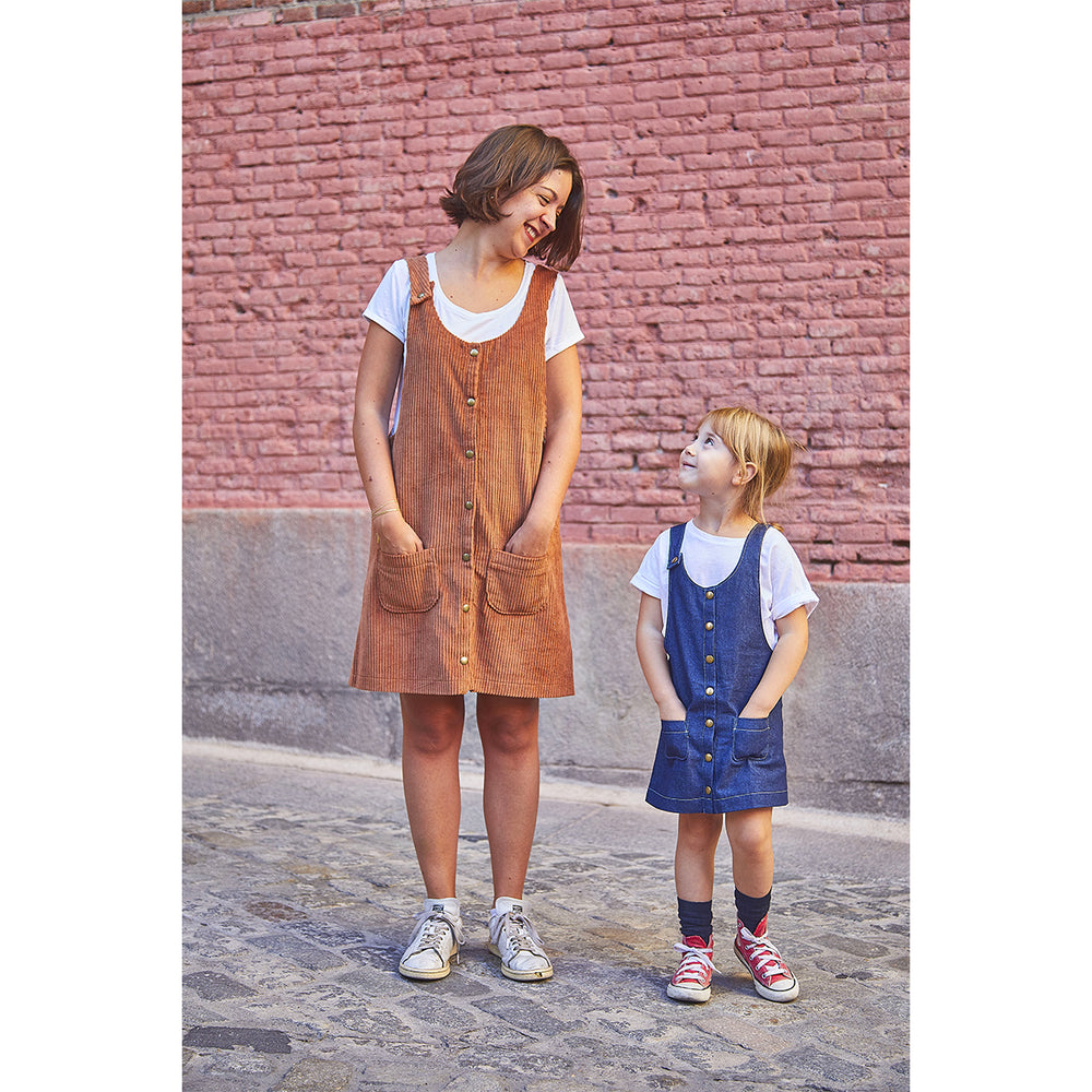 
                
                    Load image into Gallery viewer, TORONTO Pinafore Dress - Kids 3Y/12Y • Pattern
                
            