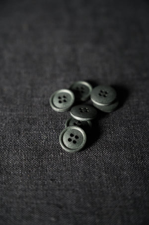 COTTON BUTTONS • Garden Slate • 15mm