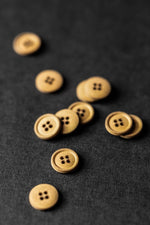 COTTON BUTTONS • Ginger • 15mm