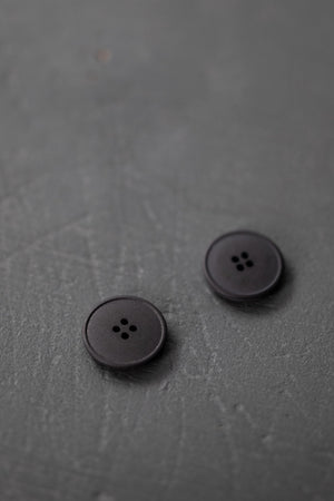 HEMP BUTTONS • Black 20mm