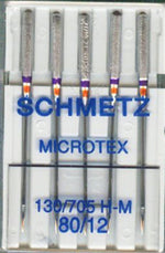 Sewing Machine Needles • Microtex • Size 80/12