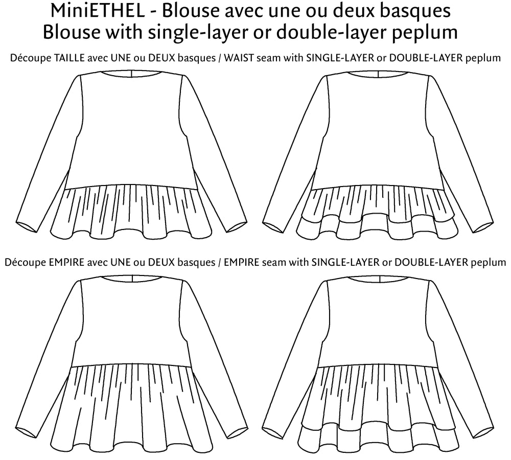 MINI ETHEL BLOUSE & DRESS • KIDS • Pattern