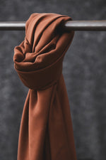 SMOOTH DRAPE TWILL • TENCEL™ fibres • Pecan $46.00/metre