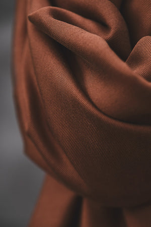 Smooth drape twill tencel Pecan