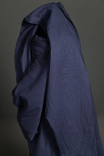ORGANIC COTTON VOILE • Navy Pop • Remnant 84cm