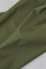 ORGANIC PAPERTOUCH COTTON POPLIN • Green Olive $40.00/metre