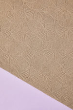 ORGANIC LEAF JACQUARD KNIT • Dune SALE $32/per metre