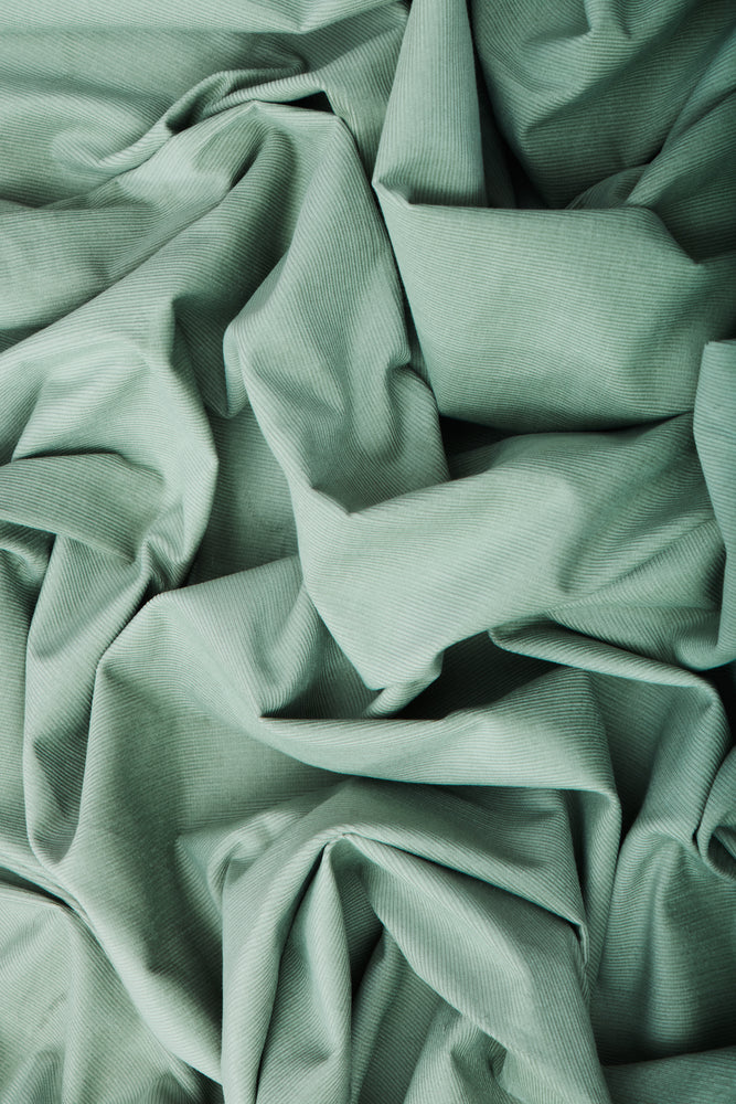 ORGANIC NAYA NEEDLECORD • Sage Green $55.00/metre