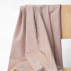 ORGANIC COTTON • OXFORD • STRIPE • Sienna & Dune $52.00/metre