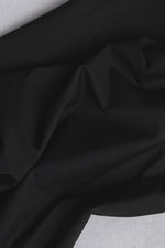 ORGANIC PAPERTOUCH COTTON POPLIN • Black $40.00/metre