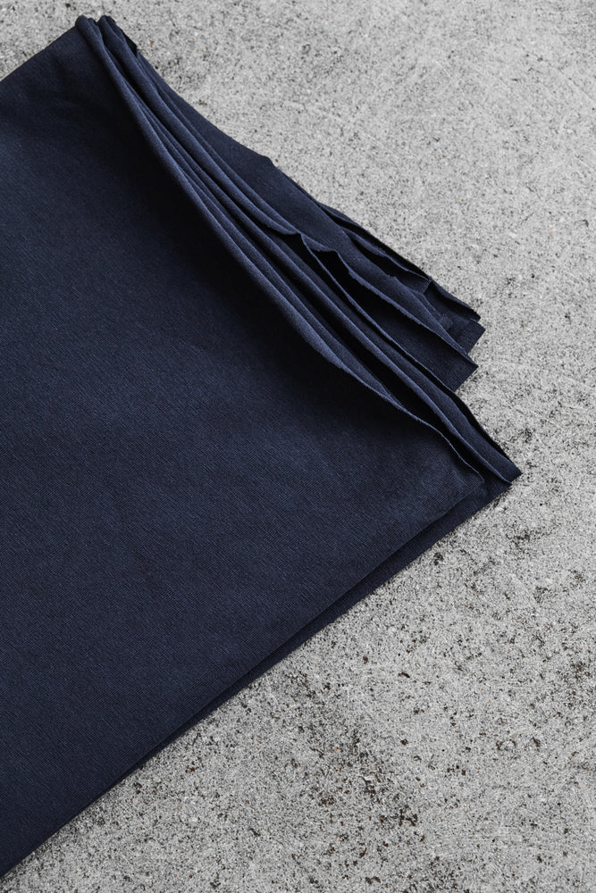 ORGANIC SINGLE JERSEY • Indigo Night $40.00/metre