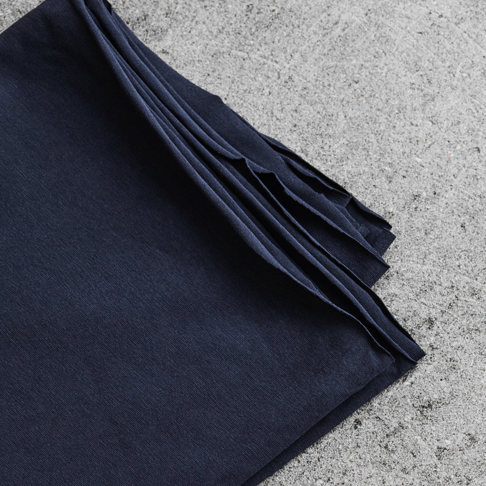 ORGANIC SINGLE JERSEY • Indigo Night $45.00/metre