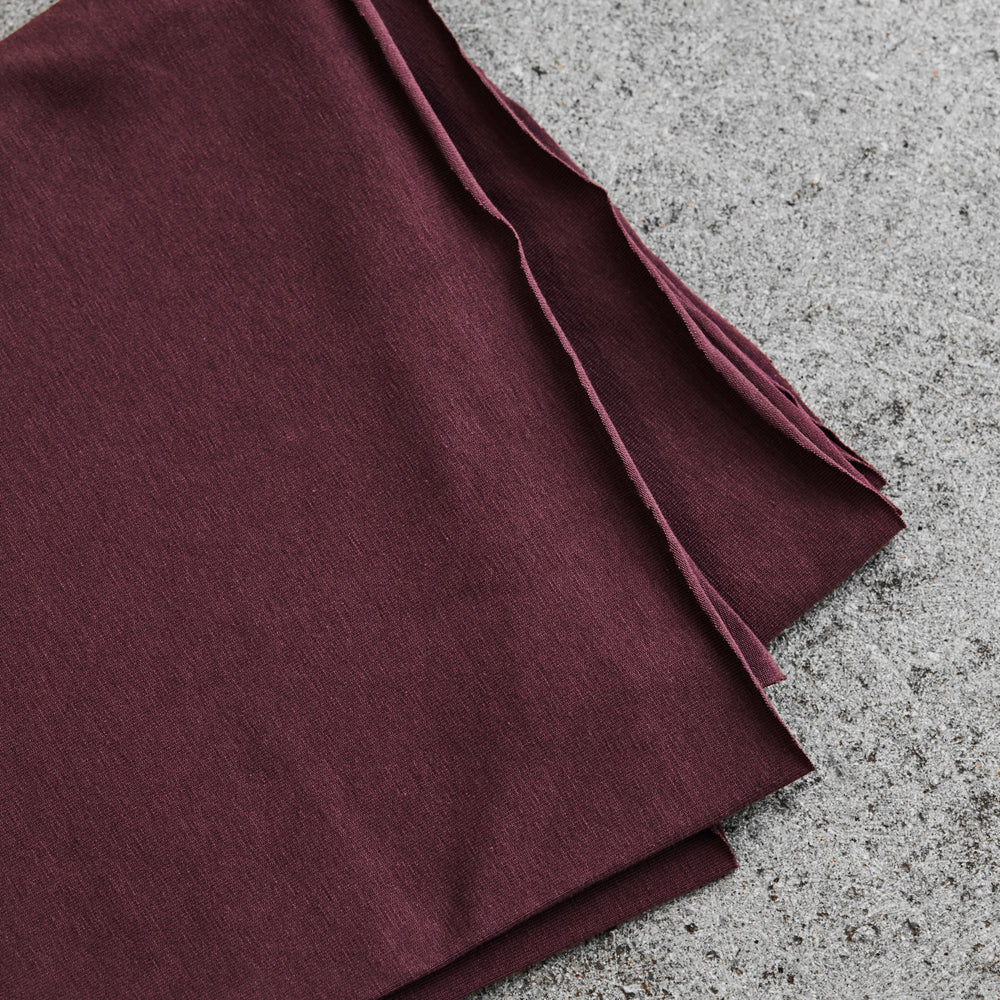 ORGANIC SINGLE JERSEY • Grape $40.00/metre