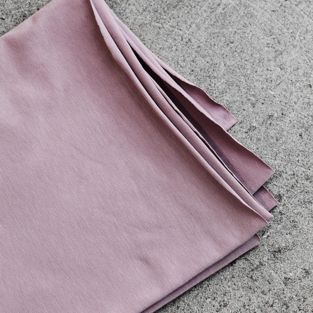 
                
                    Load image into Gallery viewer, ORGANIC SINGLE JERSEY • Lilac $40.00/metre
                
            