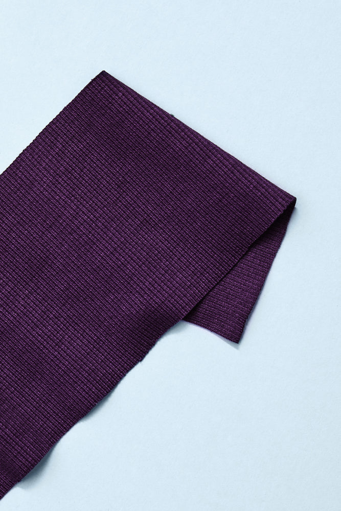 ORGANIC RIBBING • Plum  $36.00/metre