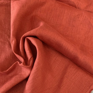 
                
                    Load image into Gallery viewer, LINEN 200gsm • WASHED • Persimmon • $32.00/metre
                
            