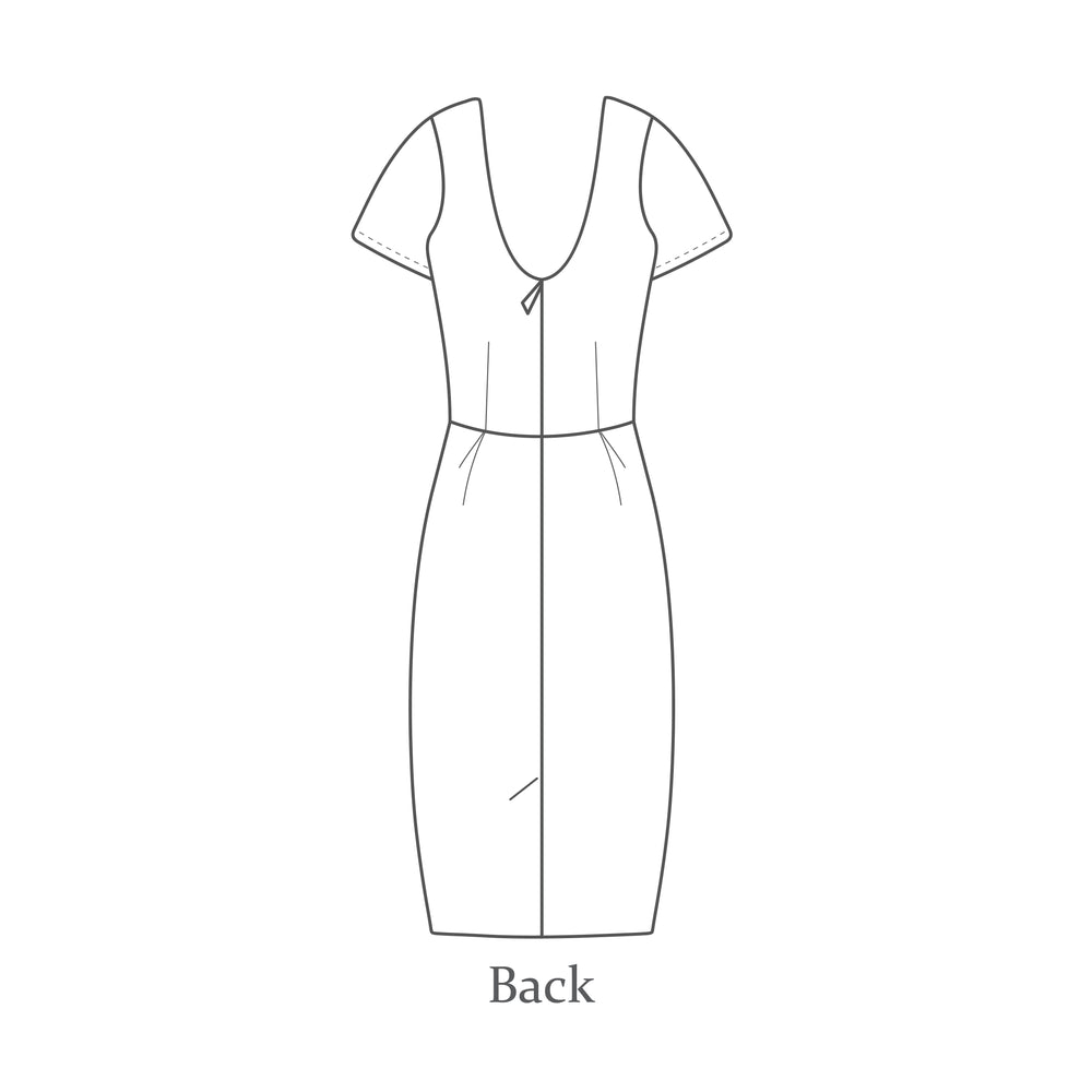 Shift Dress Pattern Drawing THE SHIFT DRESS • Paper Pattern • Pattern Scissors Frock