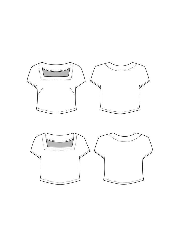 
                
                    Load image into Gallery viewer, THE SQUARE NECK TOP • Pattern
                
            