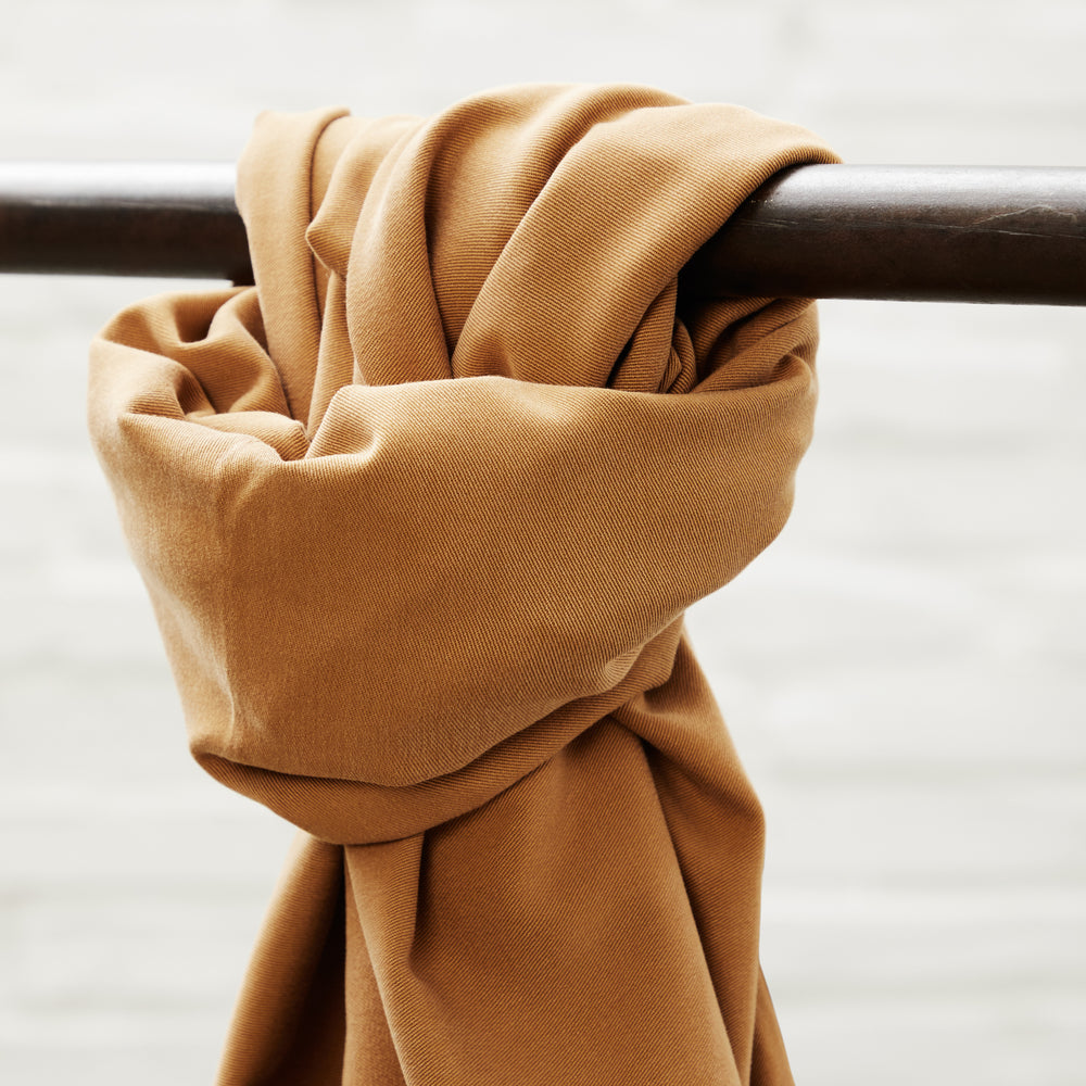 SOFT STRETCH TWILL • Mustard $48.00/metre