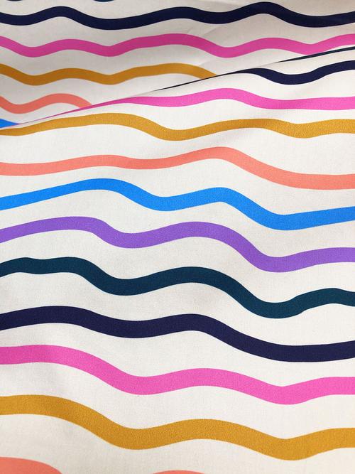 COTTON SATEEN • Squiggle • Remnant 83cm