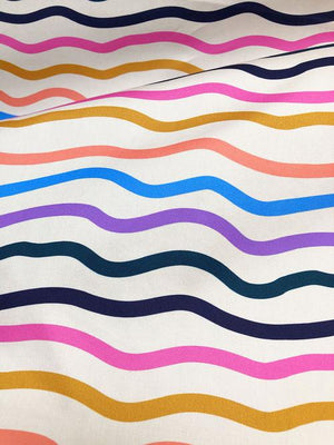 COTTON SATEEN • Squiggle • Remnant 83cm