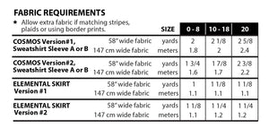 COSMOS SWEATSHIRT & ELEMENTAL PENCIL SKIRT • Pattern • Sew House 7