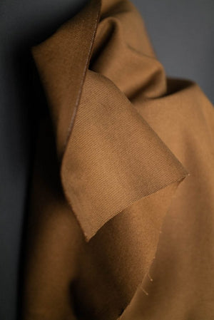 ORGANIC COTTON TWILL 410gsm • Stanley Tan $62.00/metre