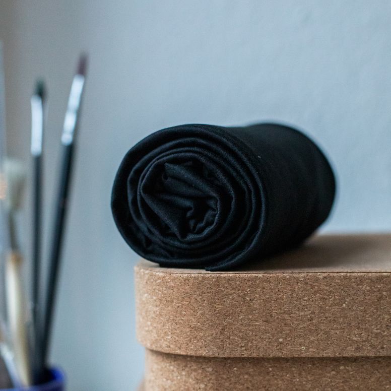 
                
                    Load image into Gallery viewer, BASIC STRETCH JERSEY • Black $37.00/metre
                
            