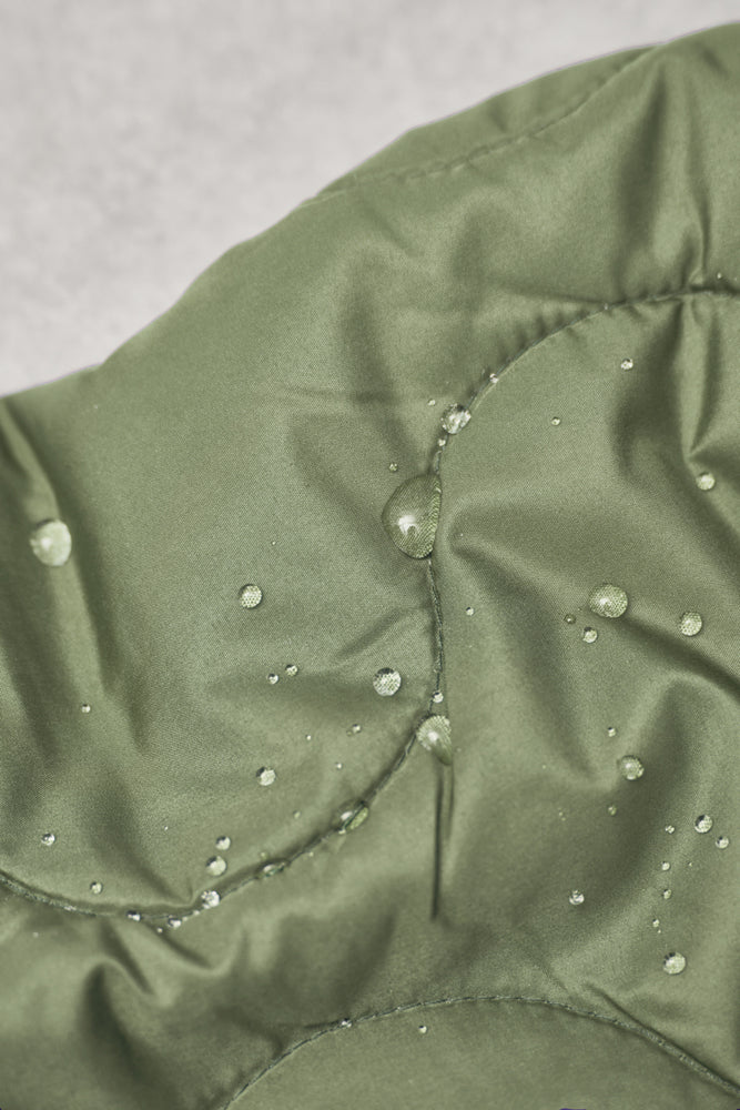 THELMA THERMAL QUILT • WAVE • Olive SALE $48/per metre