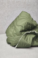 THELMA THERMAL QUILT • WAVE • Olive SALE $48/per metre