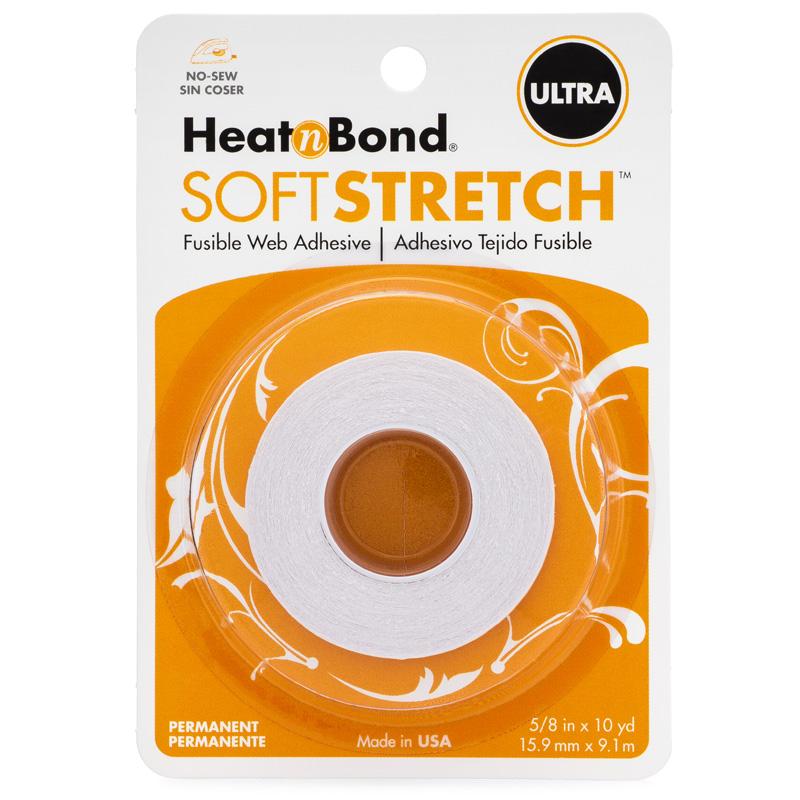 SOFT STRETCH FUSIBLE WEB TAPE ADHESIVE • ULTRA • White • 15.9mm x 9.1m