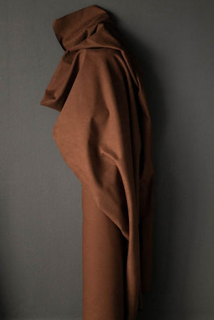 ORGANIC COTTON TWILL 410gsm • Tobacco • Remnant 35cm