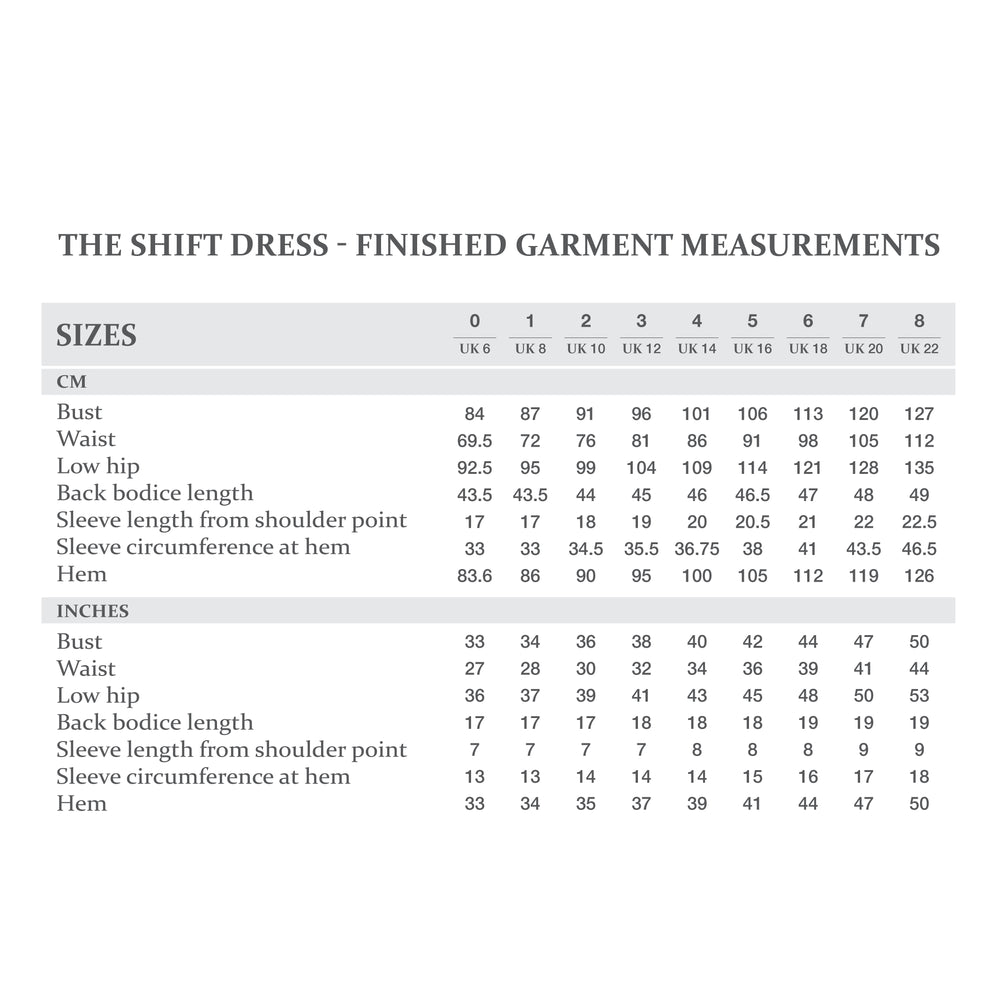THE SHIFT DRESS • Pattern