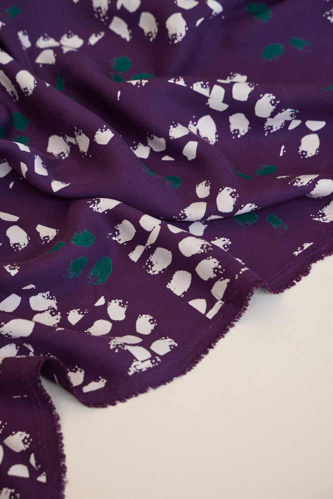 WHIMSY • TWILL • Purple Night SALE $40/per metre