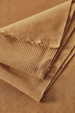 ORGANIC COTTON & WOOL BLEND KNIT • OTTOMAN • Dry Mustard SALE $36/per metre